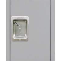Lockers, 3 -tier, 12" x 18" x 86", Steel, Grey, Knocked Down Superchem Industries