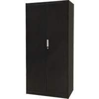 Armoire de rangement combin&eacute;e, 36" la x 18" p x 72" h, Noir Superchem Industries