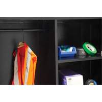 Armoire de rangement combin&eacute;e, 36" la x 18" p x 72" h, Noir Superchem Industries