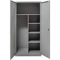 Combination Storage Cabinet, 36" W x 18" D x 72" H, Grey Superchem Industries