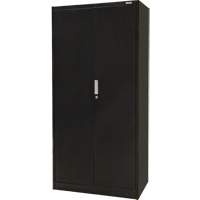 Armoire de rangement Hi-Boy, Acier, 4 Tablettes, 72" h x 36" la x 18" P, Noir Superchem Industries