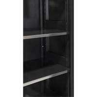 Armoire de rangement Hi-Boy, Acier, 4 Tablettes, 72" h x 36" la x 18" P, Noir Superchem Industries