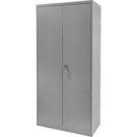 Armoire garde-robe, Acier, 36" la x 18" p x 72" h, Gris Superchem Industries