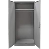 Armoire garde-robe, Acier, 36" la x 18" p x 72" h, Gris Superchem Industries