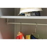 Armoire garde-robe, Acier, 36" la x 18" p x 72" h, Gris Superchem Industries