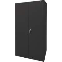 Storage Cabinet, Steel, 4 Shelves, 78" H x 36" W x 24" D, Black Superchem Industries