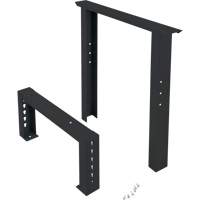 Pattes d'&eacute;tabli pour service industriel, Acier, 24" p x 34" h, Simple Superchem Industries