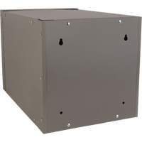 Stackable Cube Locker, 12" x 18" x 12", Steel, Grey, Knocked Down Superchem Industries