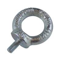 Drop Forged Eye Bolts, 1/8" Dia., 1/2" L, Uncoated Natural Finish, 154 lbs (70 kg) Capacity Superchem Industries