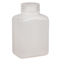 Bouteilles peu encombrantes &agrave; prise facile, Rectangulaire, 8 oz, Plastique Superchem Industries