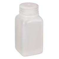 Bouteilles peu encombrantes &agrave; prise facile, Carr&eacute;e, 6 oz, Plastique Superchem Industries