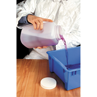 Bouteilles, Ronde, 128 fl. oz., Plastique Superchem Industries