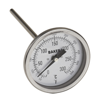 Bi-Metal Thermometers, Contact, Analogue, 50-550°F (0-260°C) Superchem Industries