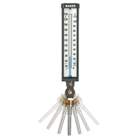 Variable Angle Industrial Thermometers, Contact, Analogue, 0-120°F (-17-49°C) Superchem Industries