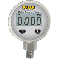 B5000 Series Pressure Gauge, 2-1/2" , 0 - 103.4 kPa/0 - 15 psi/0 - 416 in. w.c., Bottom Mount, Digital Superchem Industries
