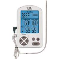 Premium Meat Thermometer & Timer, Contact, Digital, -4-122°F (-20-50°C) Superchem Industries