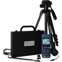 Thermo-an&eacute;mom&egrave;tre &agrave; fil chaud, Enregistrement des donn&eacute;es, Gamme de v&eacute;locit&eacute; d'air de 0,2 - 25,0 m/sec Superchem Industries