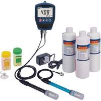 R3525 pH/mV Meter with ORP Electrode, pH/Conductivity Solutions & Power Adapter Kit Superchem Industries