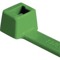 UL Rated PA66 Cable Ties, 4" Long, 18 lbs. Tensile Strength, Green Superchem Industries