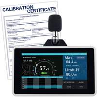 Desktop/Wall Mount Sound Level Meter with Calibration Certificate, 30 - 130 dB Measuring Range Superchem Industries