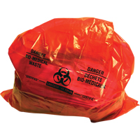 Sure-Guard Bio-Medical Waste Liners, Bio-Hazard, 50" L x 37" W, 2 mil Superchem Industries