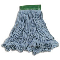 Super Stitch Wet Mop, Floor Finishing, Cotton/Yarn, 15.7 oz., Loop Style Superchem Industries