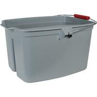 Double Utility Pail, 5 US Gal. (20 qt.) Capacity, Grey Superchem Industries