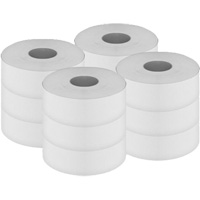 Pro Select Toilet Paper, Jumbo Roll, 2 Ply, 500' Length, White Superchem Industries