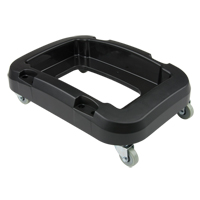 Recycling & Waste Receptacle Dolly, Polypropylene, Black, Fits: 17-1/4" x 12-1/2" Superchem Industries