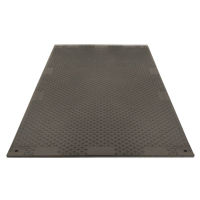 Medium-Duty Ground Protection, 4' x 8', Fiberglass/Polypropylene, Textured, Black Superchem Industries
