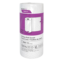 Rouleau d'essuie-tout de cuisine Pro Select, 2 Pli, 250 Feuilles/rouleau, 8" la, 11" lo Superchem Industries
