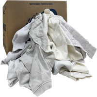 Wiping Rags, Fleece, White, 20 lbs. Superchem Industries
