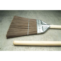 Railroad Broom, Wood Handle, Polypropylene Bristles, 55" L Superchem Industries