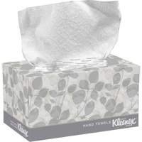 Essuie-mains Kleenex dans une boîte POP-UP*, 1 pli, 10-1/2" lo x 9" la, 120 /pqt Superchem Industries