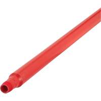 Ultra Hygiene Handle, Broom/Scraper/Squeegee, Red, Ergonomic, 59" L Superchem Industries