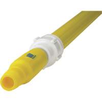 Manche de brosse pour plateforme, Brosse/Support &agrave; tampon, Jaune, T&eacute;lescopique, 62"-113" lo Superchem Industries