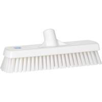 Deck & Wall Scrub Brush, Stiff Bristles, 12", Polyester, White Superchem Industries