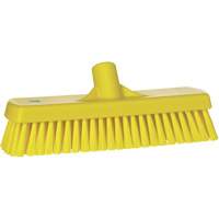 Brosse &agrave; r&eacute;curer pour planchers et murs, Crins Ferme, 12", Polyester, Jaune Superchem Industries
