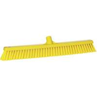 Balai-brosse &agrave; soies combin&eacute;es, Crins Cors&eacute;/Fin, 24", Polyester, Jaune Superchem Industries