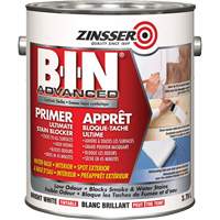 B-I-N&reg; Advanced Synthetic Shellac Based Primer, 3.78 L, Gallon, Tintable Bright White Superchem Industries