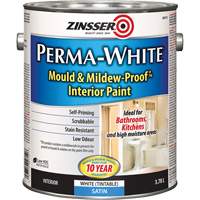 Perma-White&reg; Mold & Mildew-Proof Interior Paint, 3.78 L, Gallon, White Superchem Industries