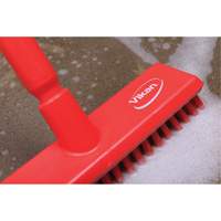 Water-Fed Deck Scrub Brush, X-Coarse Bristles, 10-3/4", Polyester, Green Superchem Industries