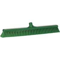 Small Particle Push Broom Head, Fine Bristles, 24", Polyester, Green Superchem Industries