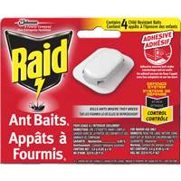 Raid&reg; Ant Bait Traps, 5" L x 6" W x 1" H Superchem Industries