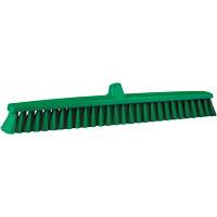 ColorCore Push Broom, Fine Bristles, 24", Polypropylene, Green Superchem Industries
