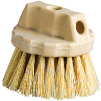 Round Cleaning Brush, 5" L, Tampico Bristles, Beige Superchem Industries