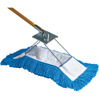 Dust Mop with Frame & Handle, Slip On Style, Yarn, 36" L x 5" W Superchem Industries