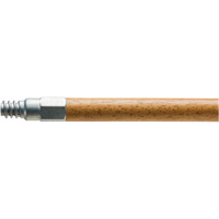 Handle with Metal Tip, Wood, ACME Threaded Tip, 1-1/8" Diameter, 60" Length Superchem Industries