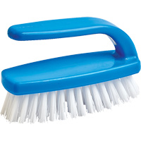 Nail Cleaning Brush, 4" L, Synthetic Bristles, Blue/White Superchem Industries