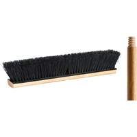 Push Broom with Handle, 18", Medium, Tampico Bristles Superchem Industries